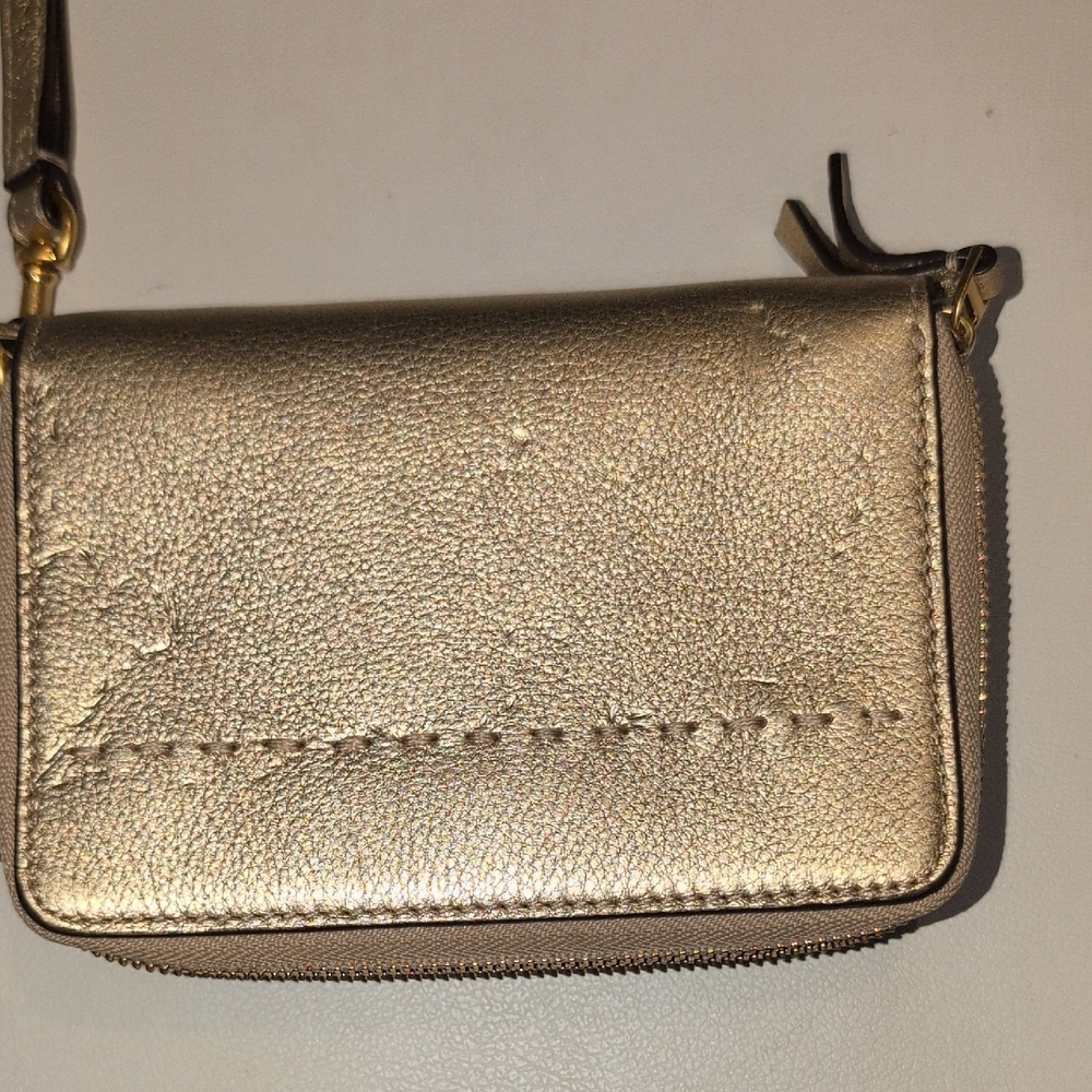Tory Burch Metallic Gold Wristlet - Picture 3 of 11